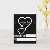 Carte Match Day 2026 Future Doctor Physician Residency F (Fleur jaune)