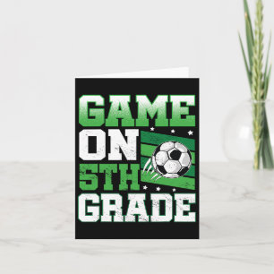 Carte Match de football en 5e année de rentrée scolaire