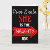 Carte Matching Christmas Outfit For Couples She's The Na (Fleur jaune)