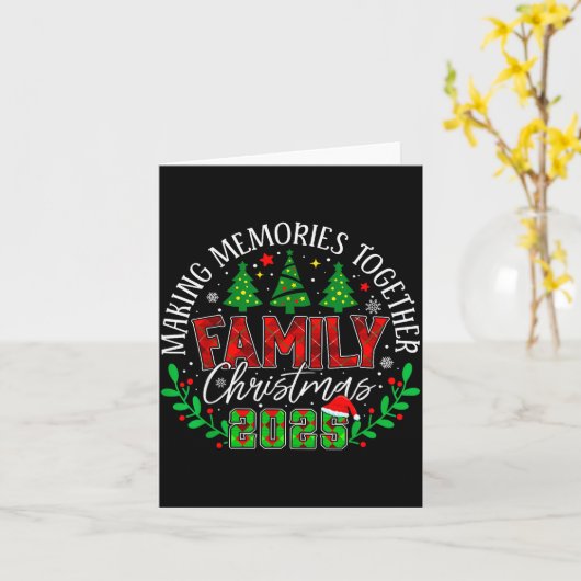 Carte Matching Family Christmas 2025 Making Memories Tog (Fleur jaune)