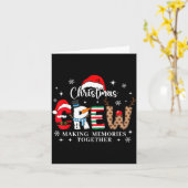 Carte Matching Family Christmas Crew Making Memories Tog (Fleur jaune)