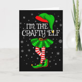Carte Matching Family Group I'm The Crafty Elf Christmas (Devant)
