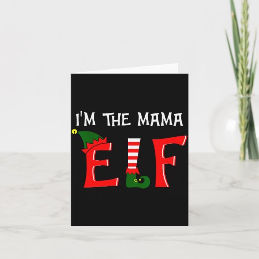 Carte Matching Family Group I'm The Mama Elf Christmas 2 (Devant)