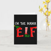 Carte Matching Family Group I'm The Mama Elf Christmas 2 (Fleur jaune)