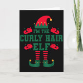 Carte Matching Family I'm The Curly Hair Elf Christmas (Devant)
