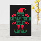 Carte Matching Family I'm The Curly Hair Elf Christmas (Fleur jaune)