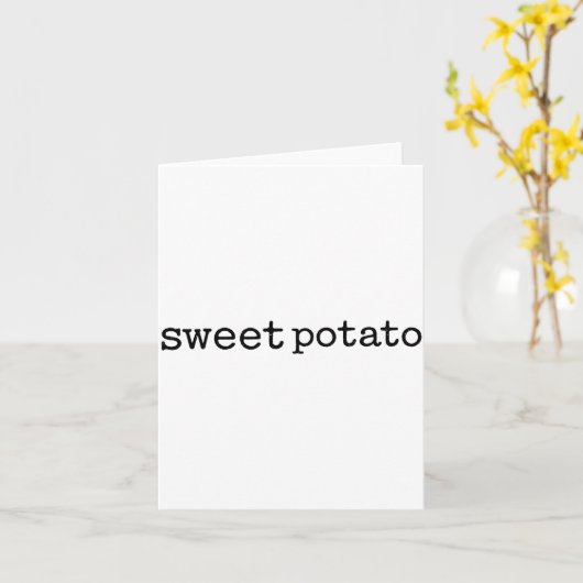 Carte Matching Funny Sweet Tato Kind Of Rude Tato (Fleur jaune)