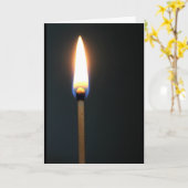 Carte Matchstick Avec Flamme Vous Éclairez Ma Vie (Fleur jaune)