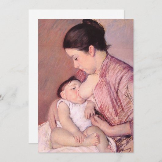 Carte Maternite | Mary Cassatt (Devant / Derrière)