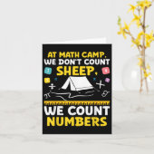 Carte Math Camp Math Camper Mathematician Camping Mathem (Fleur jaune)
