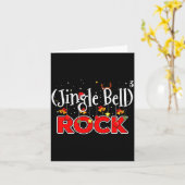 Carte Math Christmas Jingle Bells Rock Math Funny Christ (Fleur jaune)