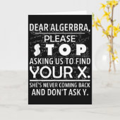 Carte Math drôle pour les amateurs de maths Nerd Nerdy H (Fleur jaune)