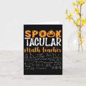 Carte Math Enseignant Effrayant Math Lover Mathématiques (Fleur jaune)
