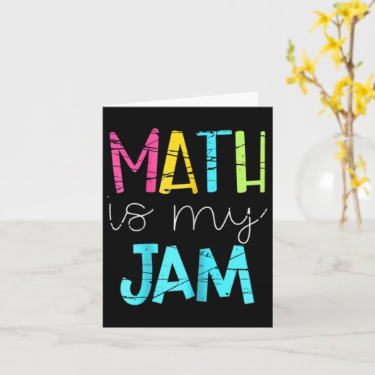 Carte Math Enseignant Math Math Est Mon Jam (Fleur jaune)