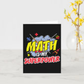 Carte Math Est Ma Superpuissance Funny Enseignement Pi D (Fleur jaune)