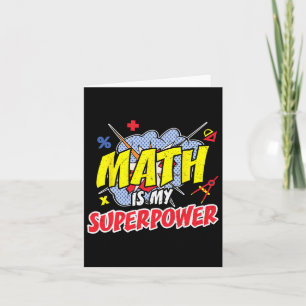 Carte Math Est Ma Superpuissance Funny Enseignement Pi D