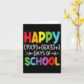 Carte Math Formula 100 Jours De Cadeaux Scolaires Enseig (Fleur jaune)