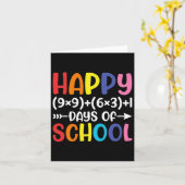 Carte Math Formula 100 Jours De L'École Amusants Math En (Fleur jaune)
