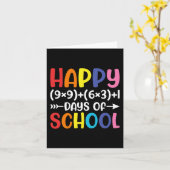 Carte Math Formula 100 Jours De L'École Amusants Math En (Fleur jaune)