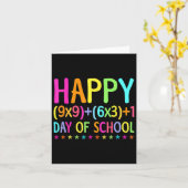 Carte Math Formula 100 Jours De L'École Enseignant Garço (Fleur jaune)