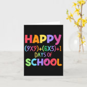 Carte Math Formula 100 Jours D'École Drôle Enseignant Ma (Fleur jaune)