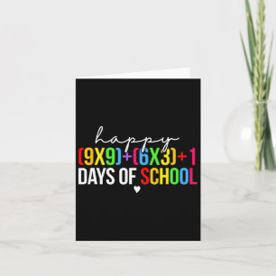 Carte Math Formula 100 Jours D'École Drôle Enseignant Ma