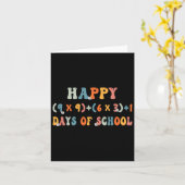 Carte Math Formula 100 Jours D'École Drôle Enseignant Ma (Fleur jaune)
