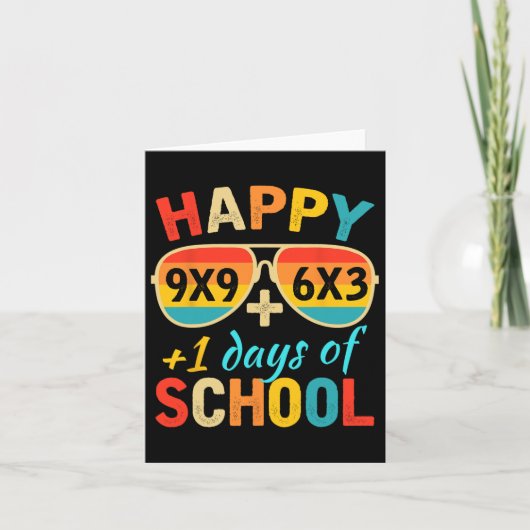 Carte Math Formula 100 Jours D'École Drôle Enseignant Ma (Devant)