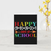 Carte Math Formula Heureux 100 Jours De L'École Drôle Ma (Fleur jaune)