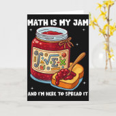 Carte Math Is My Jam And Im Here To Spread It School Mat (Fleur jaune)