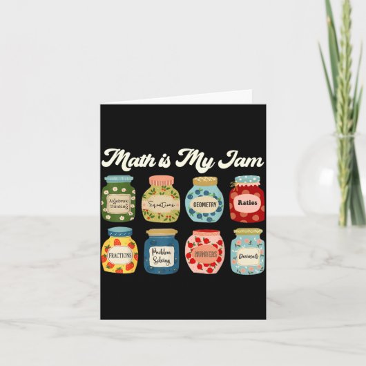 Carte Math Is My Jam Teacher Shirt Stem Student Clroom (Devant)