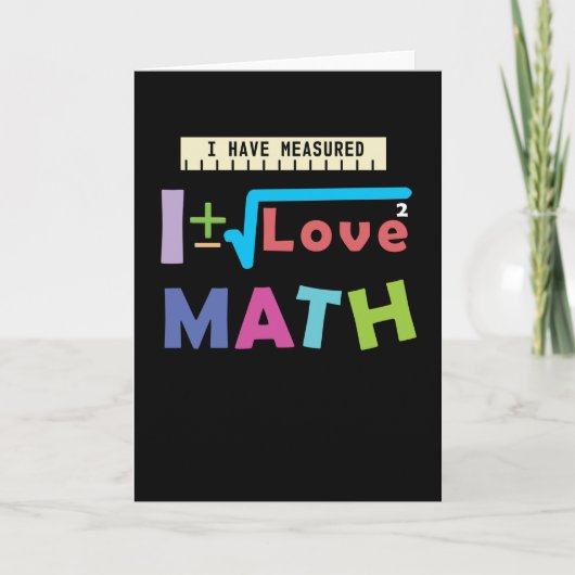 Carte Math Love (Devant)