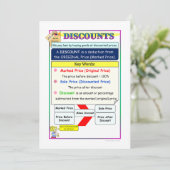 Carte Math Notes d'escomptes (Debout devant)