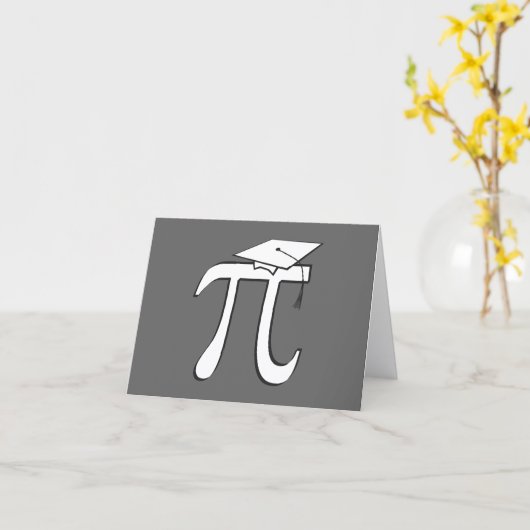 Carte Math Pi Graduate Card (Fleur jaune)