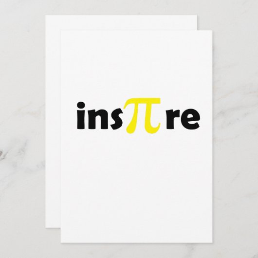 Carte Math Pi Jour Gif Math Lover (Devant / Derrière)