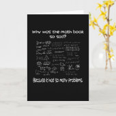 Carte Math Quel est votre problème ? (Fleur jaune)