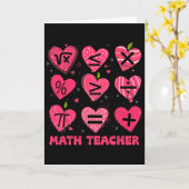 Carte Math Saint-Valentin Professeur Math Symboles Arith (Fleur jaune)