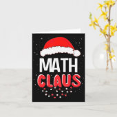 Carte Math Santa Claus Christmas Matching Costume (Fleur jaune)
