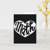 Carte Math Teacher Student Love Valentine's Day  (Fleur jaune)