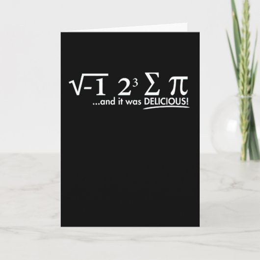 Carte Mathematics Funny Math Lover 3.14 Pi Day Symbol (Devant)