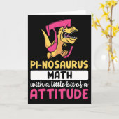 Carte Mathématiques Pi Mathématiques Dinosaure Dino Jour (Fleur jaune)