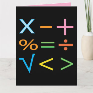 Carte Mathématiques Symbole mathématique Math