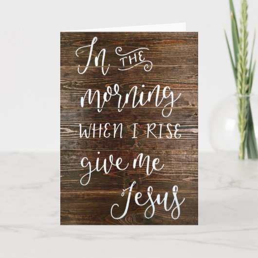 Carte Matin (Devant)