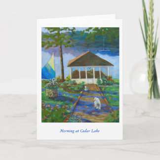 Carte Matin au lac cedar