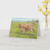 Carte "Matin Breakfast" (Fleur jaune)