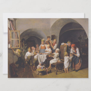 Carte Matin de Noël (par Ferdinand Georg Waldmüller)