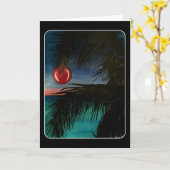 Carte 'Matin de Noël tropical' sur une (Fleur jaune)