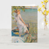 Carte Matin d'été sur le lac Starnberg | Edward Cucuel (Fleur jaune)