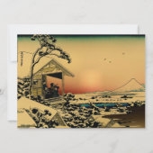 Carte matin d'hiver au Mont Fuji (Devant)