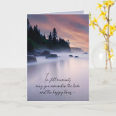 Carte Matin Misty Lake Sympathy (Fleur jaune)